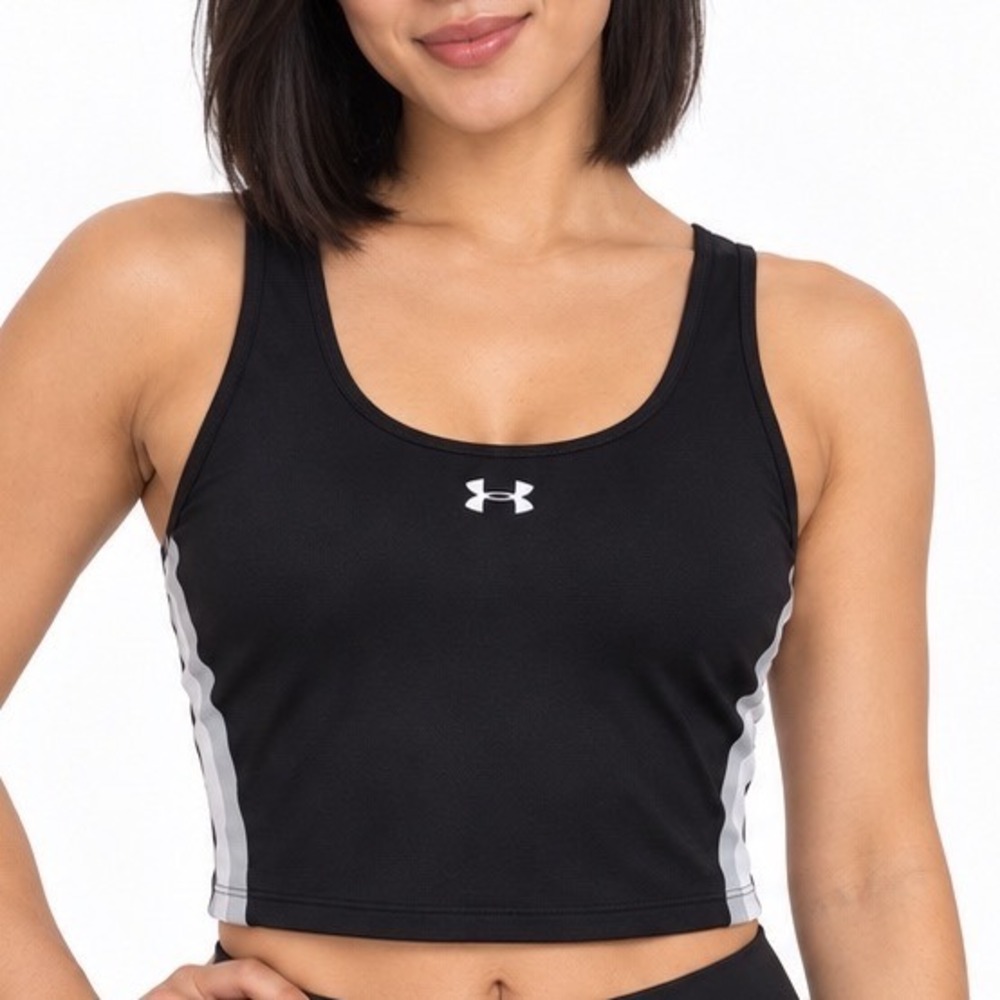 Under Armour Black UA Motion Sport Tape Tank Top XL NEW Sporty Activewear 110-25